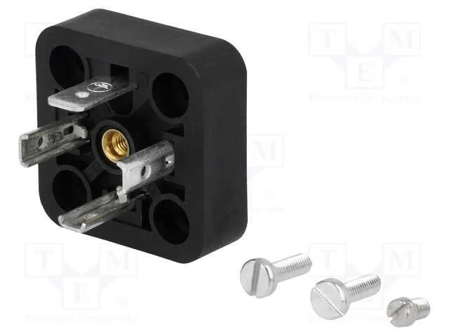 Conector: de Válvulas, Tomada, Formato A, 18mm, Macho, Pin: 4, 16a