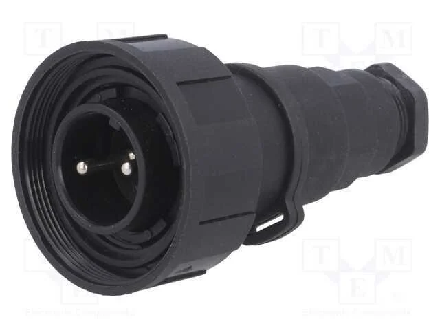 Conector: redondos, ficha, macho, PIN: 2, rosca i.