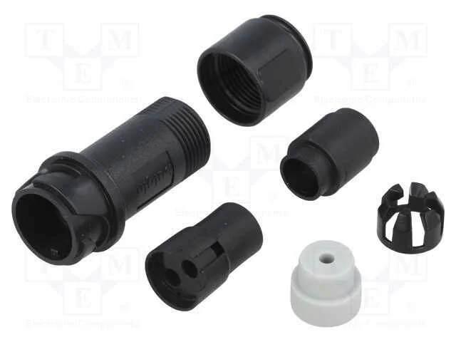 Conector: redondos, ficha, fêmea, PIN: 2, sem con.