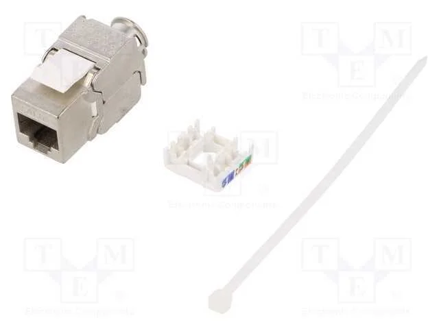 Tomada, Rj45, Pin: 8, Cat: 6a, Blindadas,Keystone, Sistema: 8p8c