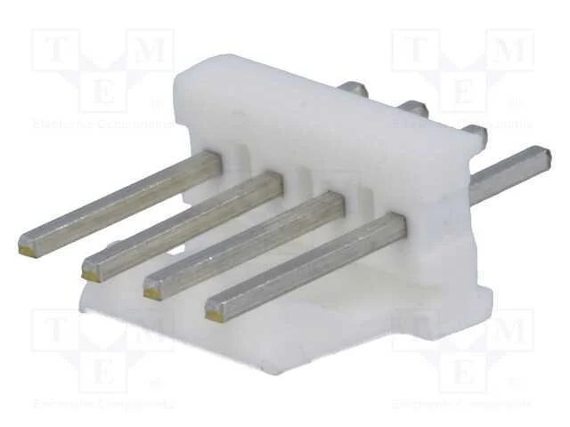 Tomada, fio-placa, macho, PIN: 4, 2,54mm, THT, MT.
