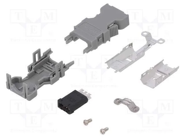 Ficha, Fio-Fio, Fêmea, Pin: 6, Solda, com Cabo, 28awg÷16awg, 2a
