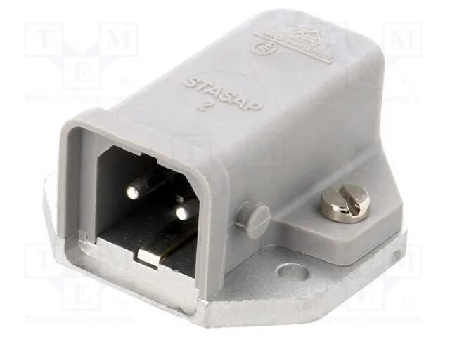 Conector: retangulares, ST, tomada, macho, PIN: 2.