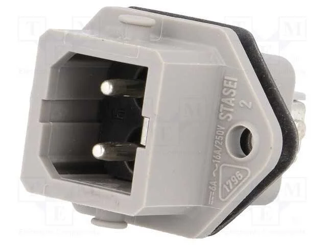 Conector: retangulares, ST, tomada, macho, PIN: 2.