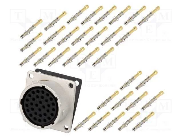Conector: redondos, RT360, tomada, fêmea, cerrar,.
