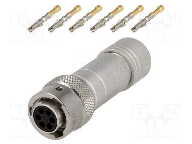 Conector: redondos, RT360, ficha, fêmea, cerrar, .