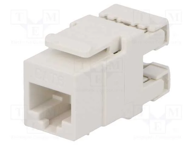 Tomada, RJ45, PIN: 8, Cat: 6, Keystone,não blinda.