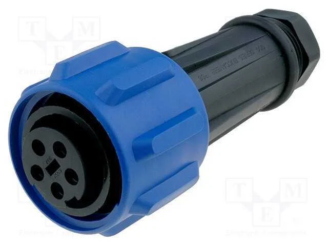 Conector: redondos, ficha, fêmea, PIN: 5, rosca i.