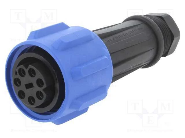Conector: redondos, ficha, fêmea, PIN: 7, rosca i.