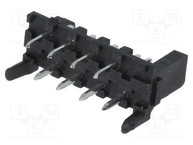 Tomada, fio-placa, macho, PIN: 8, 1,27mm, THT, Pi.