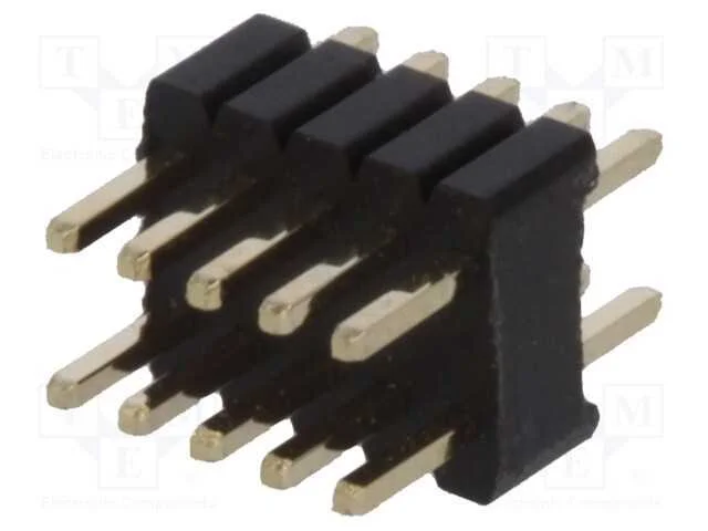 Barra de pinos, pinos, macho, PIN: 10, simples, 1.