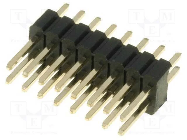 Barra de pinos, pinos, macho, PIN: 16, simples, 1.