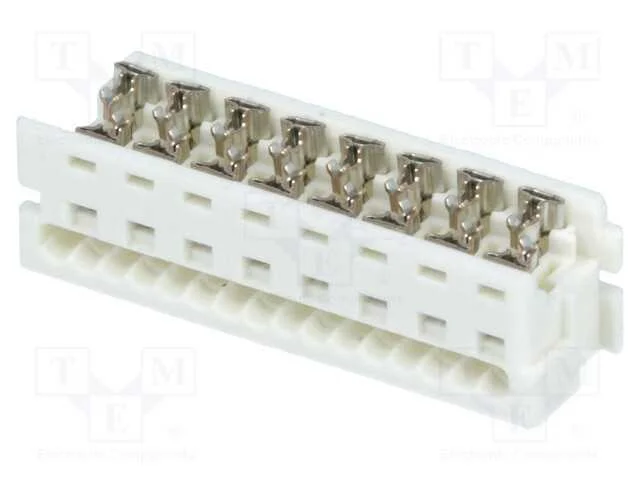 Ficha, fio-placa, fêmea, PIN: 16, 1,27mm, IDC, pa.