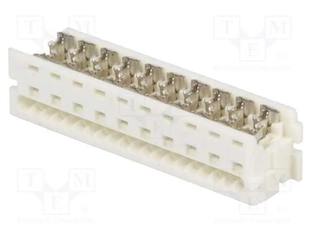 Ficha, fio-placa, fêmea, PIN: 20, 1,27mm, IDC, pa.