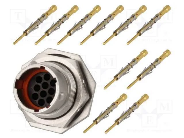 Conector: redondos, RT360, tomada,ficha, macho, c.