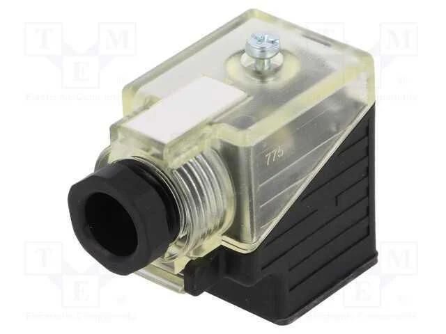 Conector: de válvulas, ficha, formato A, 18mm, fê.