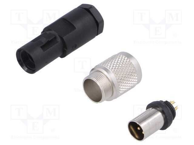 Conector: M9, Ficha, 712, Macho, Pin: 5, Rosca Externa,Torcidos