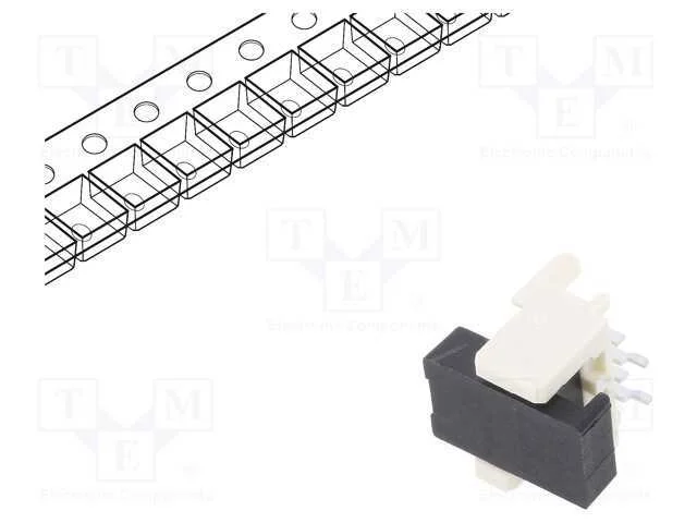 Tomada, fio-placa, macho, PIN: 4, 1,27mm, SMT, Pi.