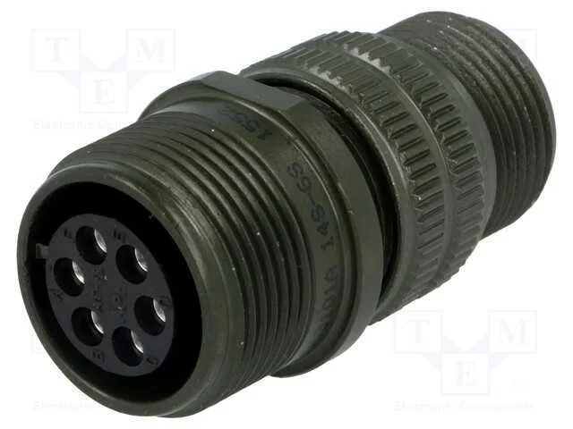 Conector: redondos, tamanho 14S, MS/DS, liga de a.