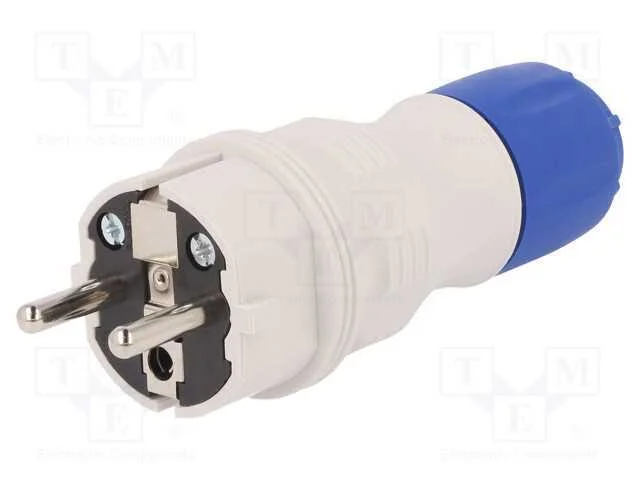 Conector: de alimentação, macho, ficha, 2P+PE, 25.