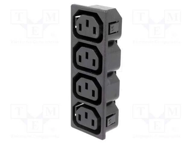 Conector: de alimentação, multiplicador, 10A, 250.