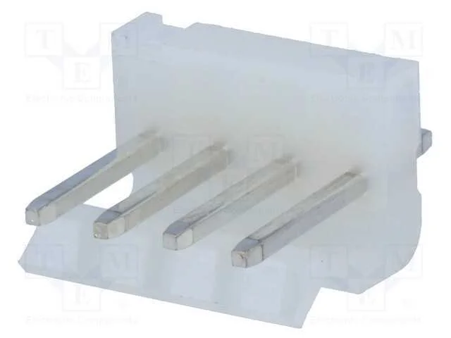 Tomada, Fio-Placa, Macho, 3,96mm, Pin: 4, Tht, 250v, 7a, Estanhado