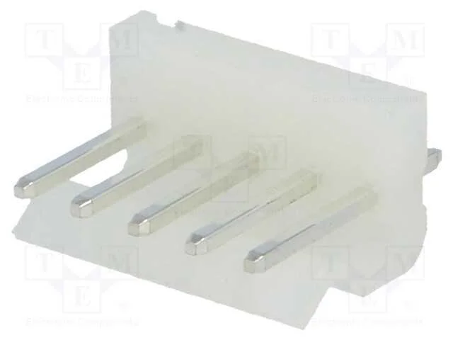 Tomada, Fio-Placa, Macho, 3,96mm, Pin: 5, Tht, 250v, 7a, Estanhado