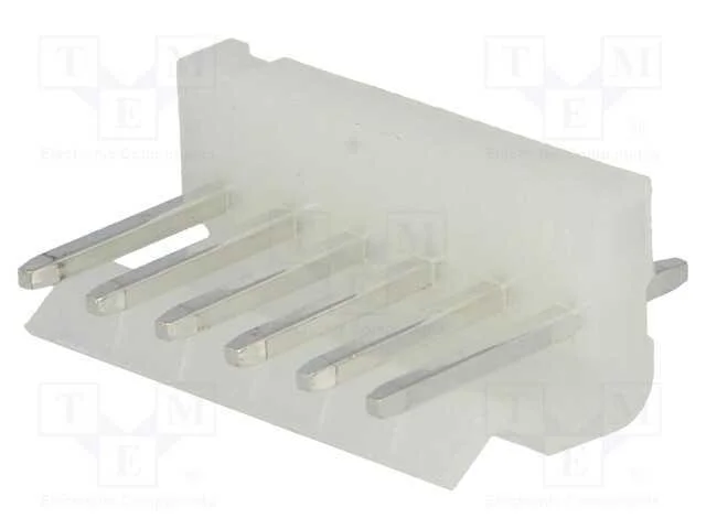 Tomada, Fio-Placa, Macho, 3,96mm, Pin: 6, Tht, 250v, 7a, Estanhado