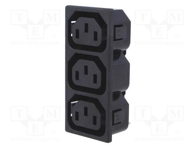 Conector: de alimentação, multiplicador, 10A, 250.
