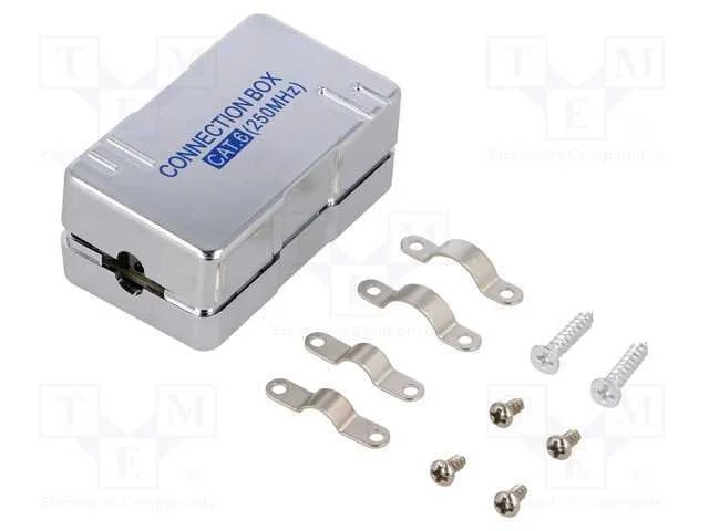 Conector, Cat: 6, blindadas, 22AWG&divide;24AWG, met&aacute;lic.