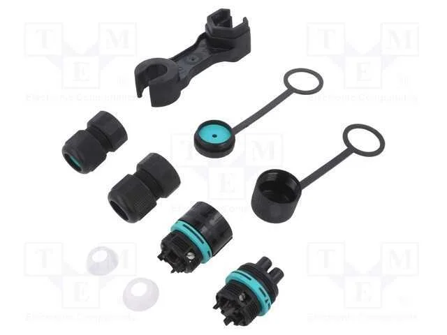 Conector: de alimentação, terminal parafusado, ma.