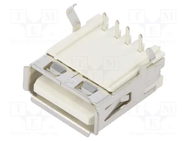 Conector: USB A, PIN: 4, THT, angulares 90, Cober.