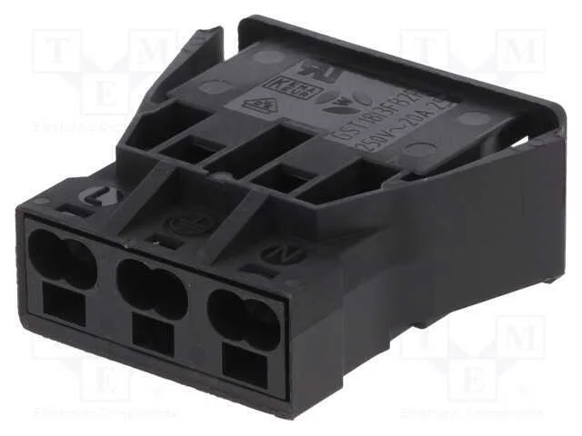 Conector: Bloco terminal separável, aperto de mol.