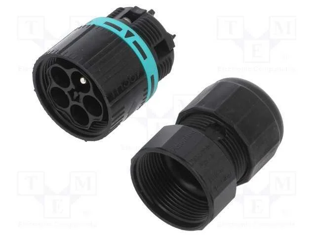Conector: de alimentação, terminal parafusado, ma.