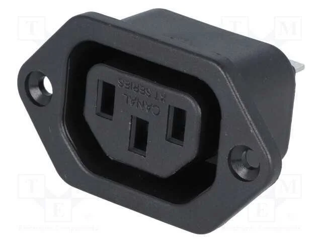 Conector: de alimentação, tomada, fêmea, 10A, 250.