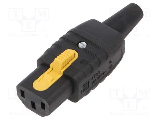 Conector: de Alimenta&ccedil;&atilde;o, Ficha, F&ecirc;mea, 10a, 250vac, C13 (F), 10mm