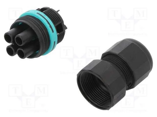 Conector: de alimentação, terminal parafusado, fê.