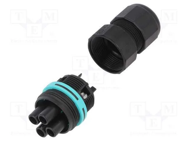Conector: de alimentação, terminal parafusado, fê.