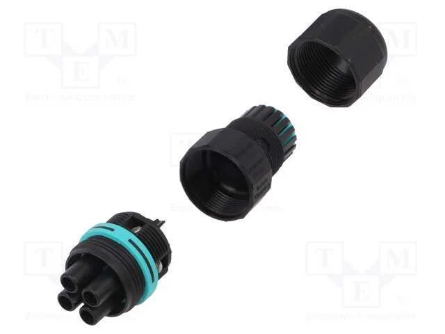 Conector: de alimentação, terminal parafusado, fê.