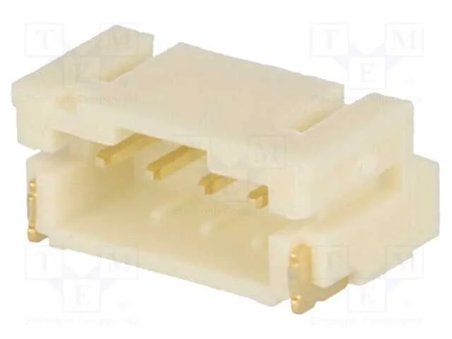 Tomada, Fio-Placa, Macho, 2mm, Pin: 4, Smt, 1a, Estanhado, -25÷85c