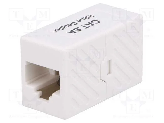 Tomada, conector, Cat: 6a, n&atilde;o blindados, Sistema.