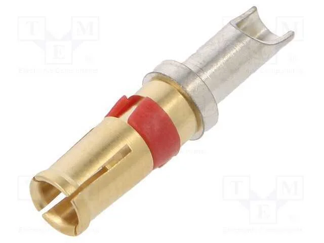 Contacto, fêmea, dourado, 12AWG, 20A