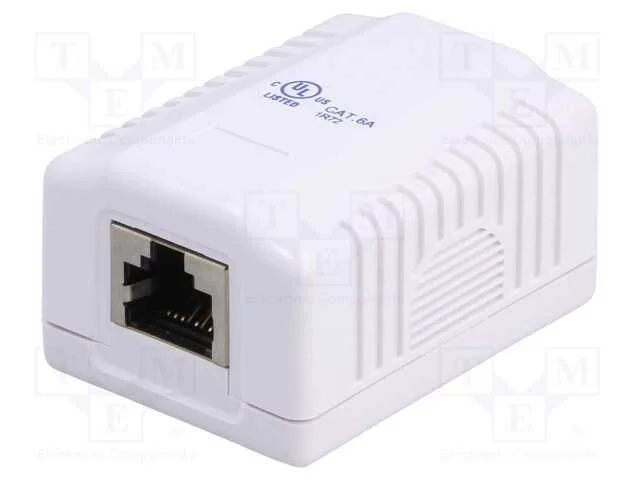 Tomada, RJ45, Cat: 6a, blindadas,individuais, Sis.