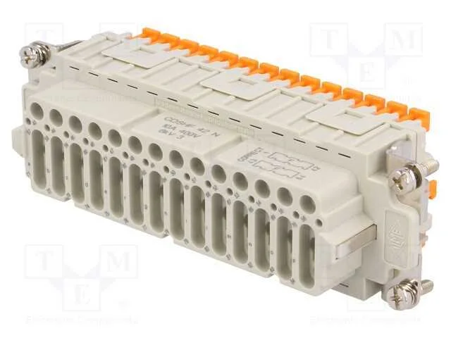 Conector: HDC, fêmea, CDSH, PIN: 42, 42+PE, taman.