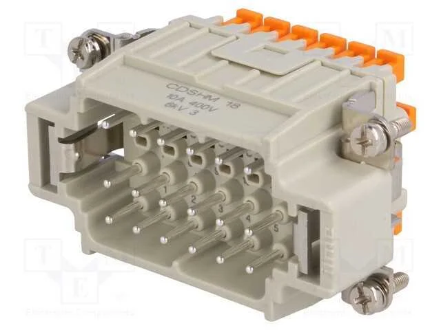 Conector: HDC, macho, CDSH, PIN: 18, 18+PE, taman.