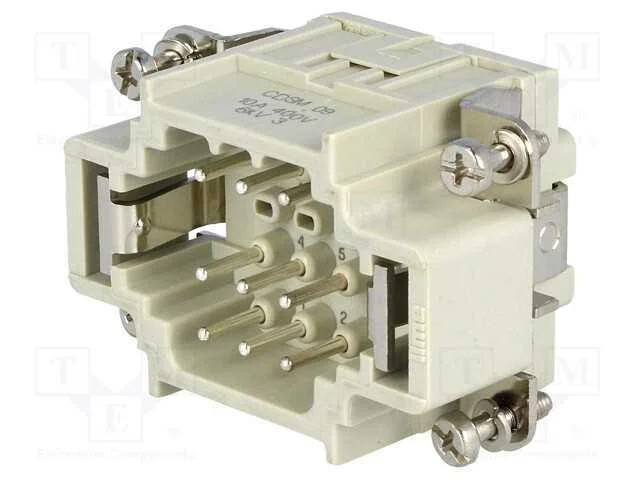 Conector: HDC, macho, CDS, PIN: 9, 9+PE, tamanho .