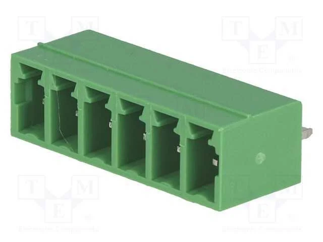 Bloco Terminal Separável, 3,81mm, Faixas: 6, Simples, Tomada, Tht