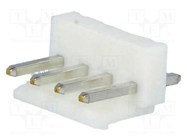 Tomada, Fio-Placa, Macho, Vh, 3,96mm, Pin: 4, Tht, 250v, 10a, -25&divide;85c