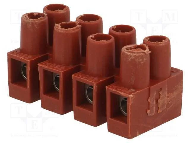 Bloco terminal, terminal parafusado, 2,5mm2, 250V.