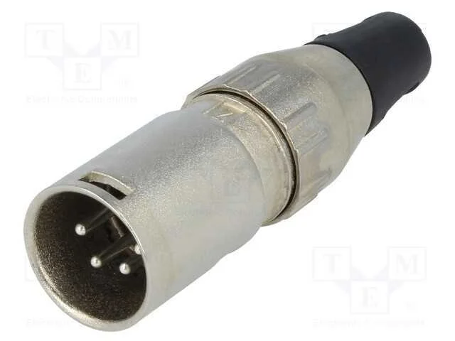 Ficha, Xlr, Macho, Pin: 4, Simples, com Cabo, Solda, Contatos: Latão